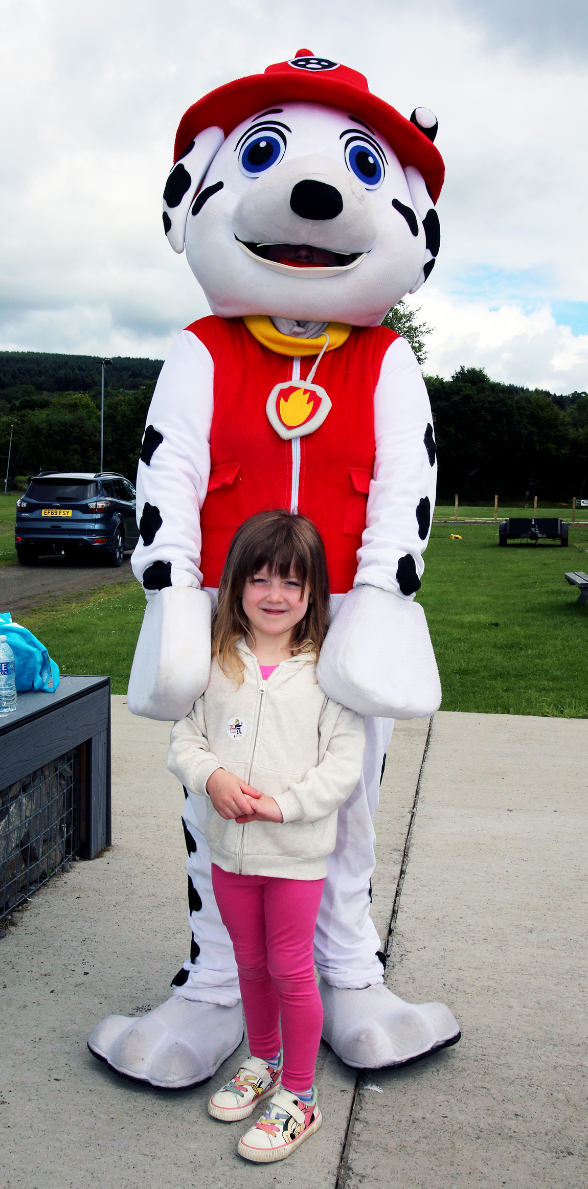 Robyn with Marshall from Paw Patrol