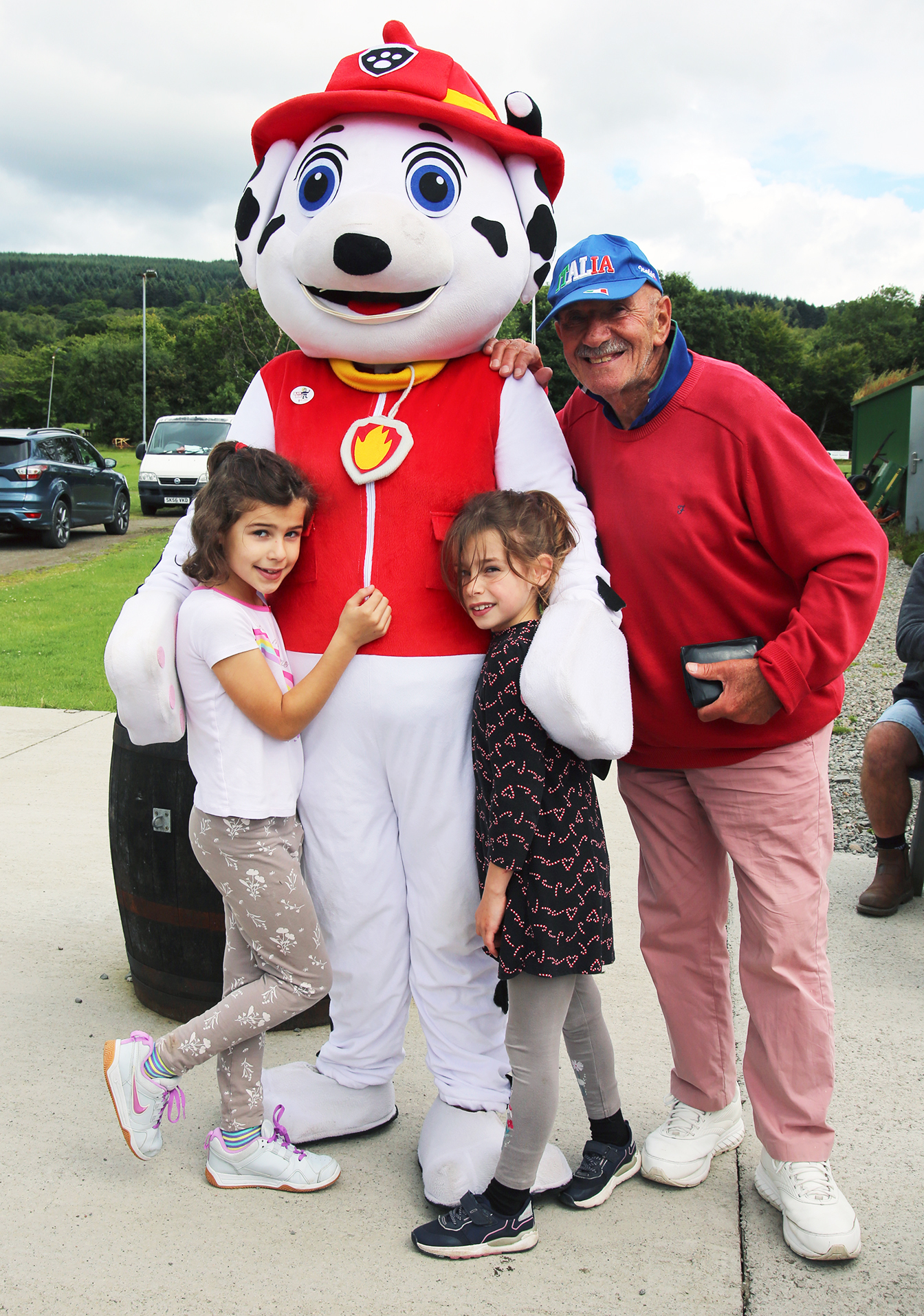 Augusto with Granddaughters, Aliyah and Seanna