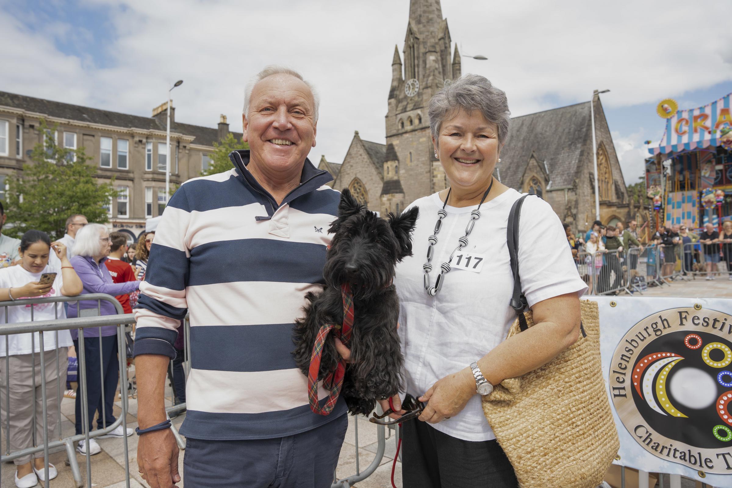 Catherine and Craig Jamieson with their Scotty Dog- Piper, who can often be found on the Cruise Loch Lomond boats