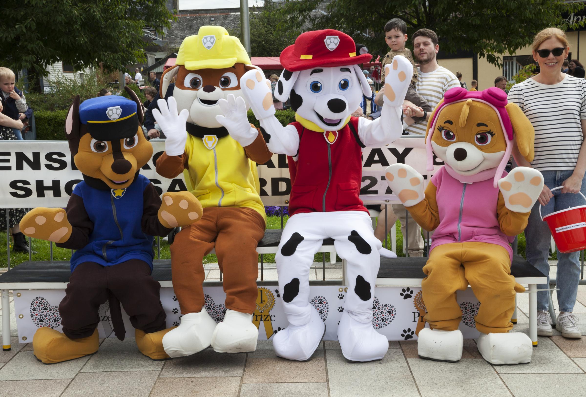 Pawsome Mascots at Dog Show, Helensburgh