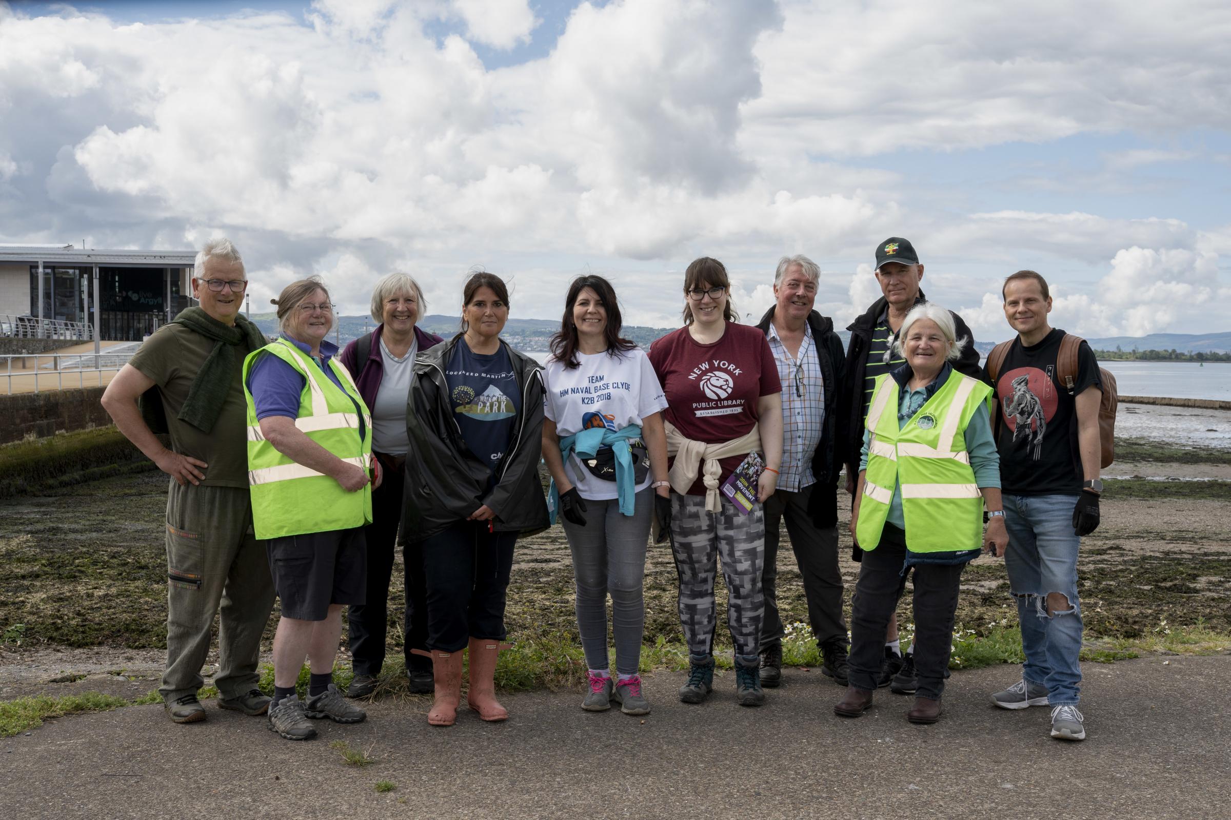 All the helpers from Saturdays beach clean