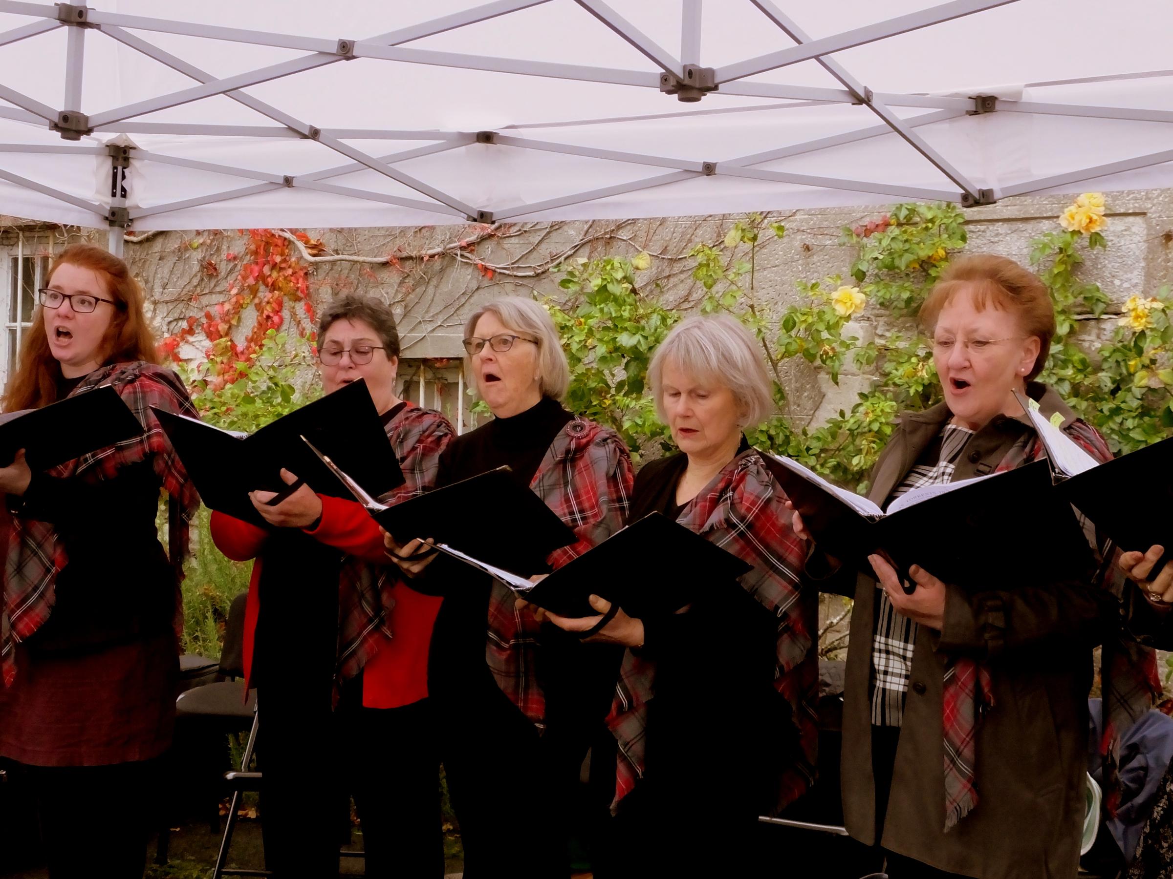 The choir was part of the entertainment on the day