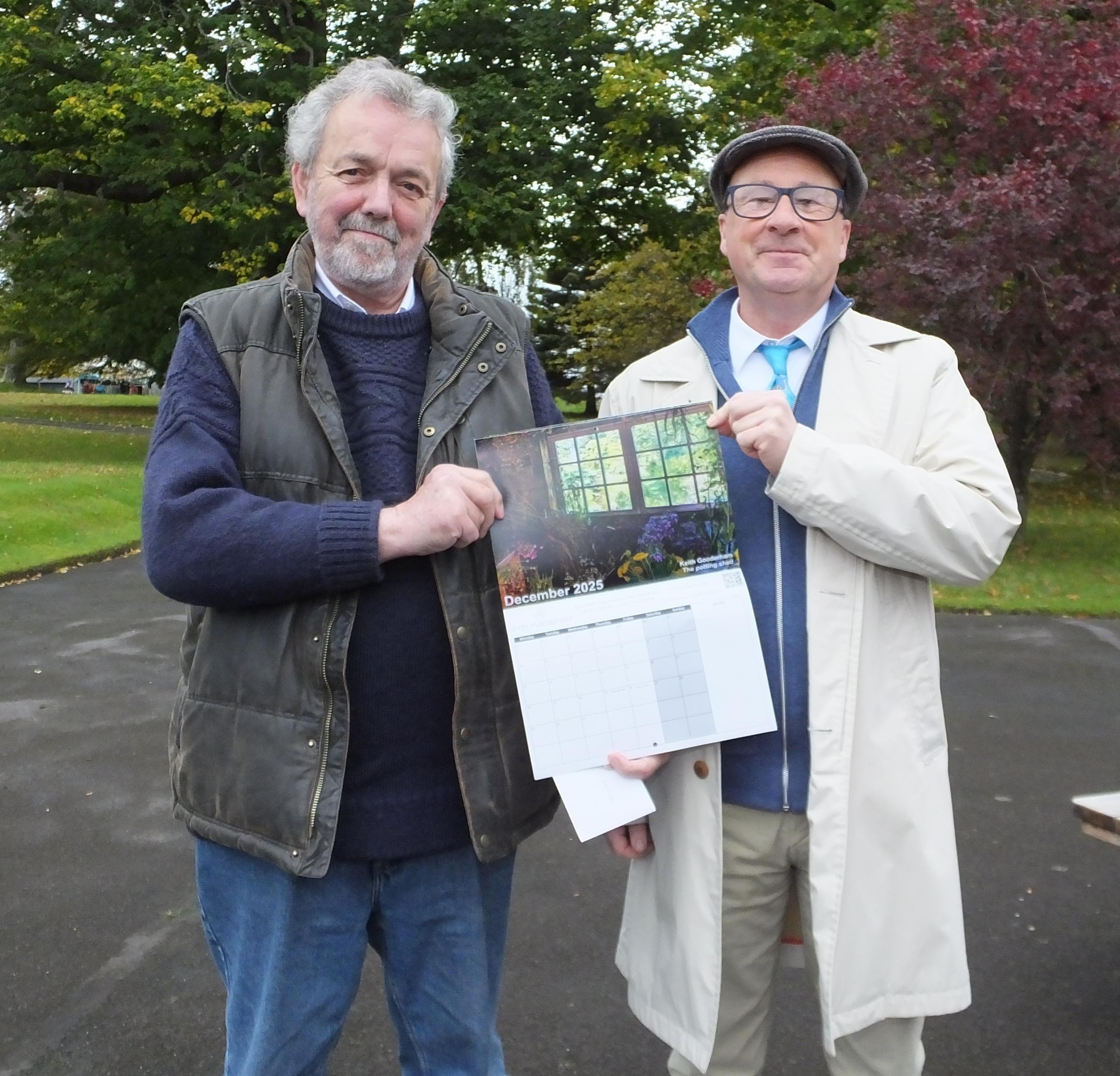 With Keith Gooderham with his potting shed entry