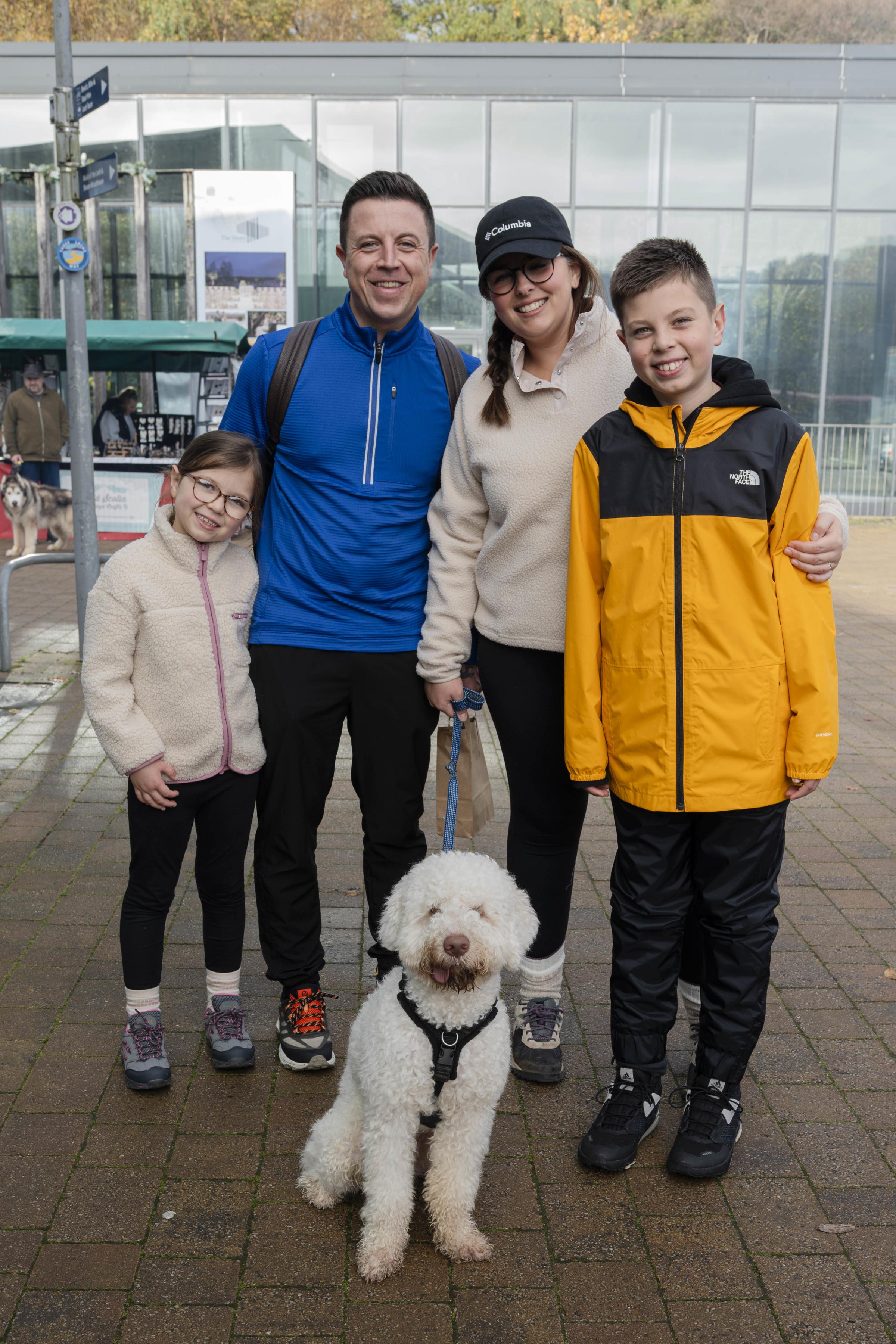 Gracie, Jayson, Lauren and Oscar with Luca