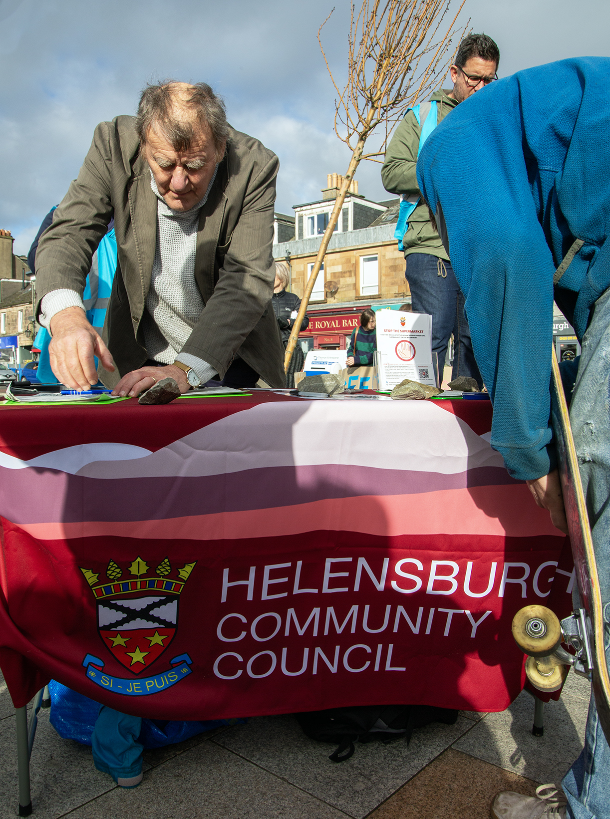 The community showed its support for the skate park and opposition to the supermarket (Tom Watt)