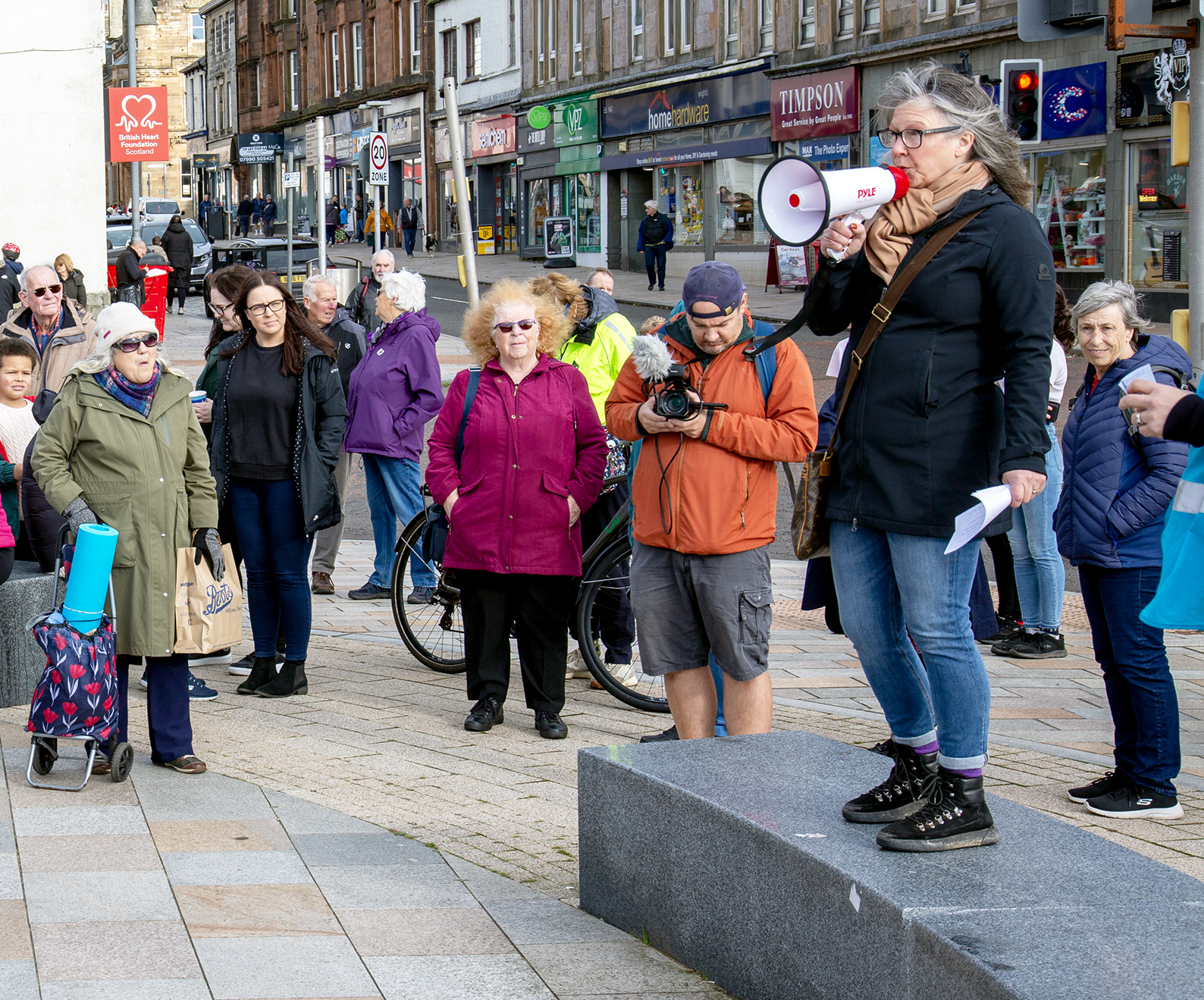 The community showed its support for the skate park and opposition to the supermarket (Tom Watt)