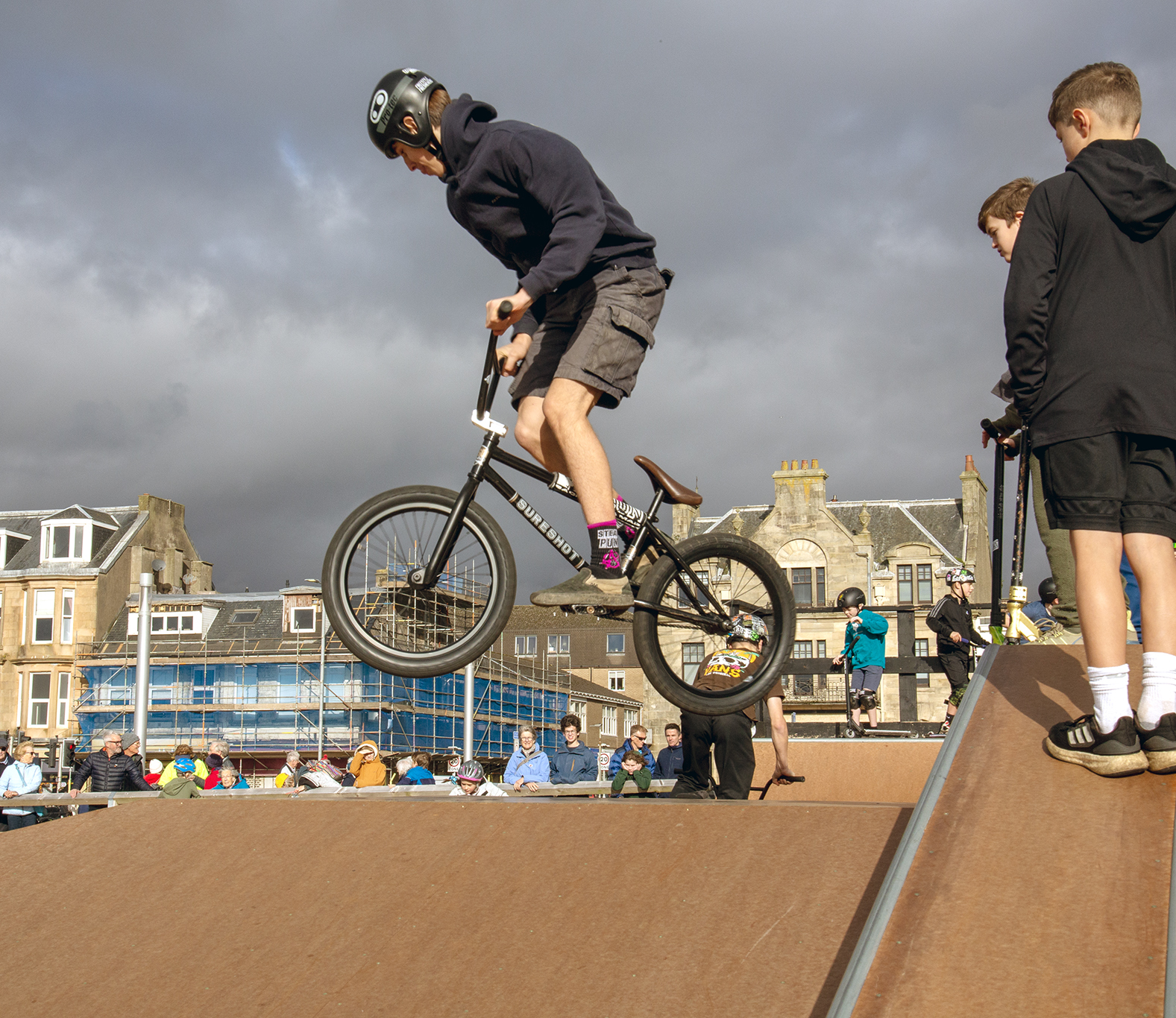 The community showed its support for the skate park and opposition to the supermarket (Tom Watt)