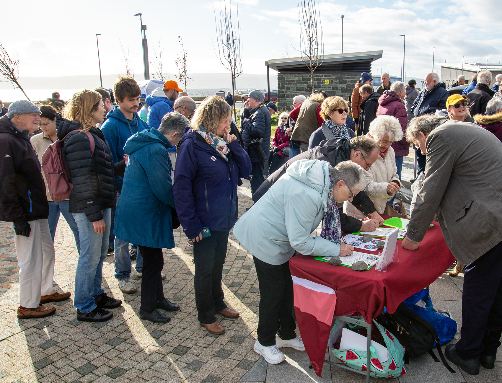 The community showed its support for the skate park and opposition to the supermarket (Tom Watt)