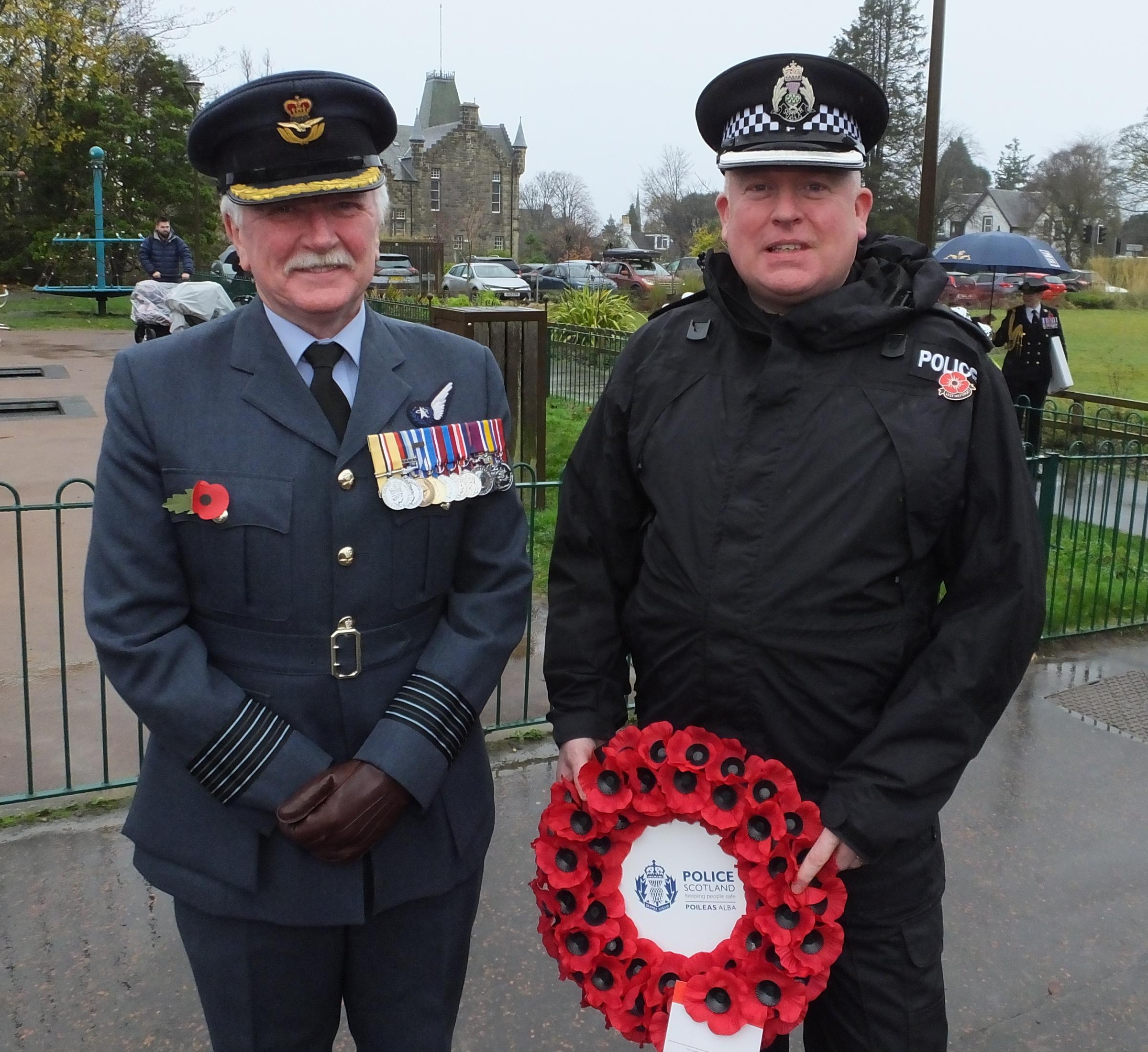 Helensburgh paused to remember the fallen at Hermitage Park