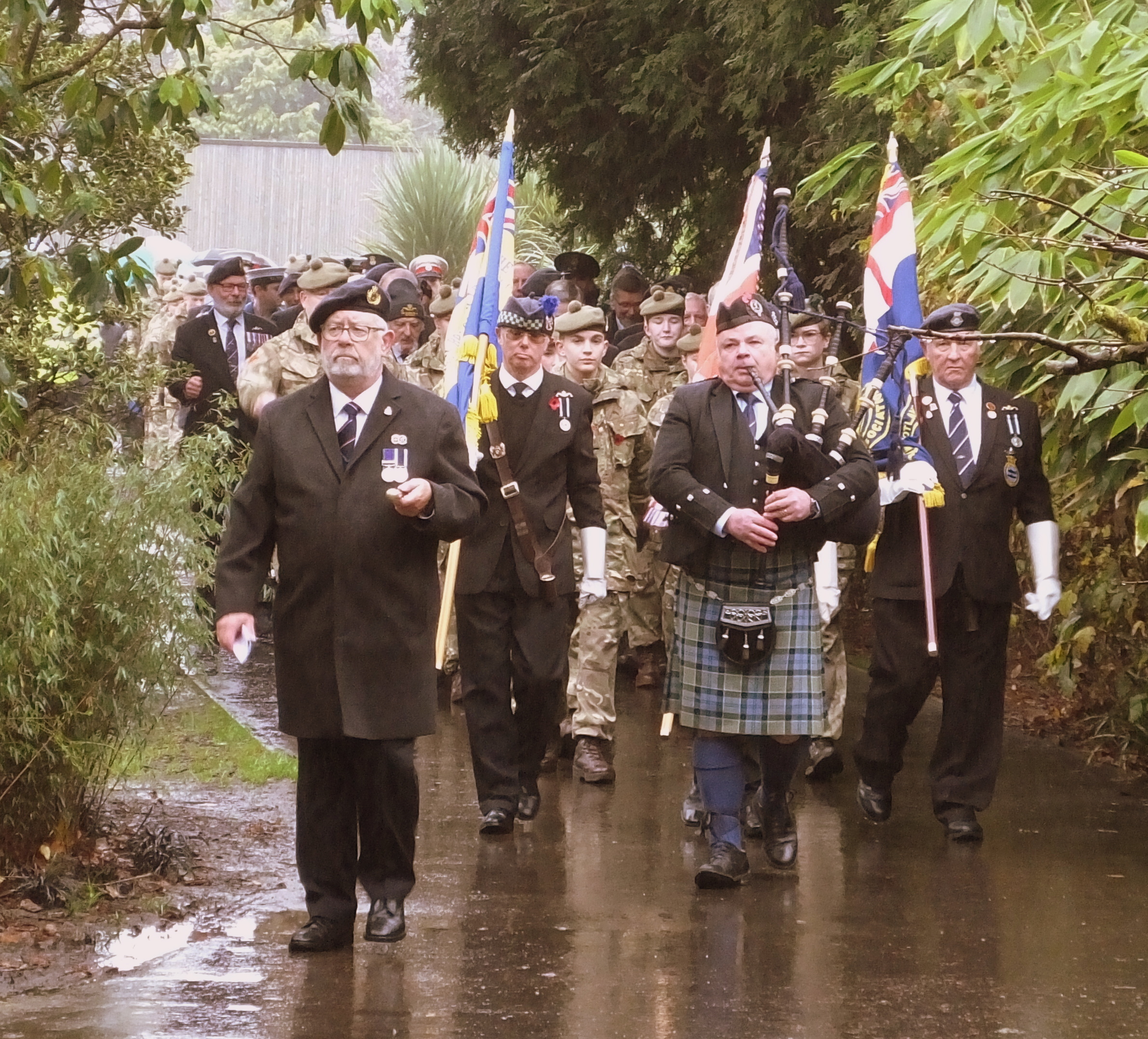 Helensburgh paused to remember the fallen at Hermitage Park