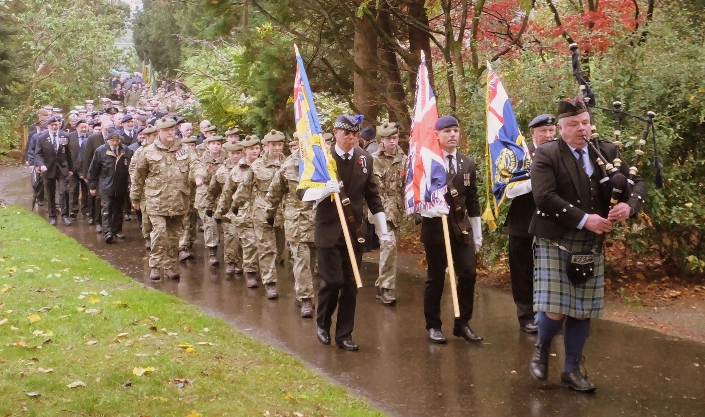 Helensburgh paused to remember the fallen at Hermitage Park