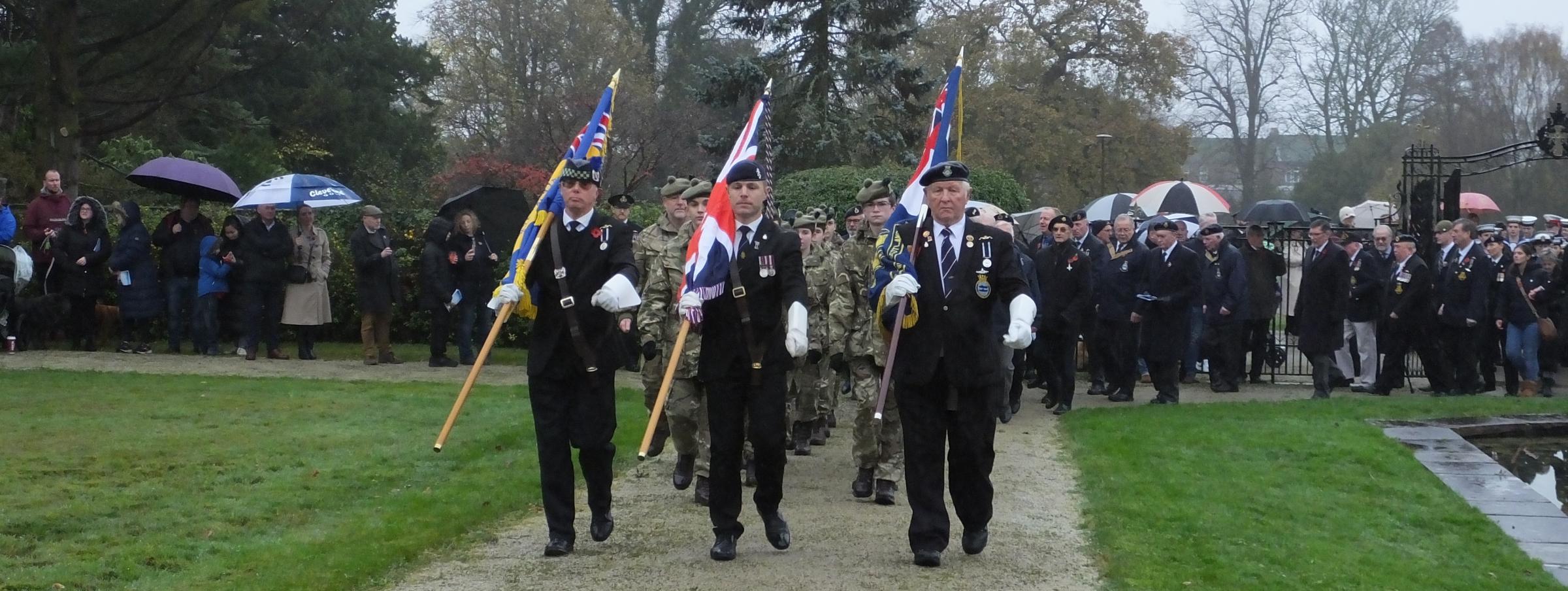 Helensburgh paused to remember the fallen at Hermitage Park