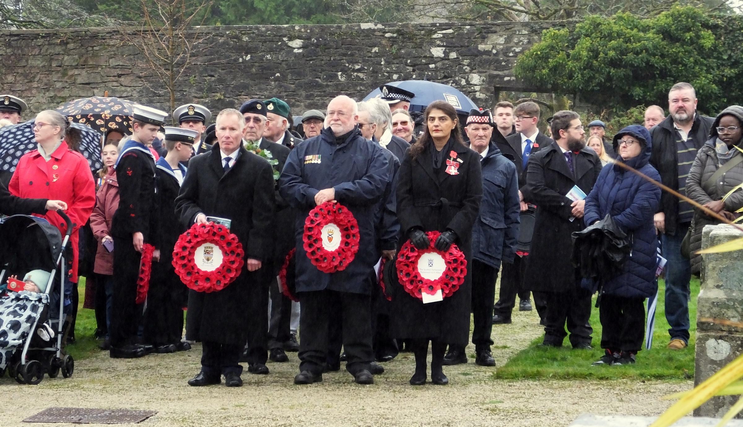 Helensburgh paused to remember the fallen at Hermitage Park