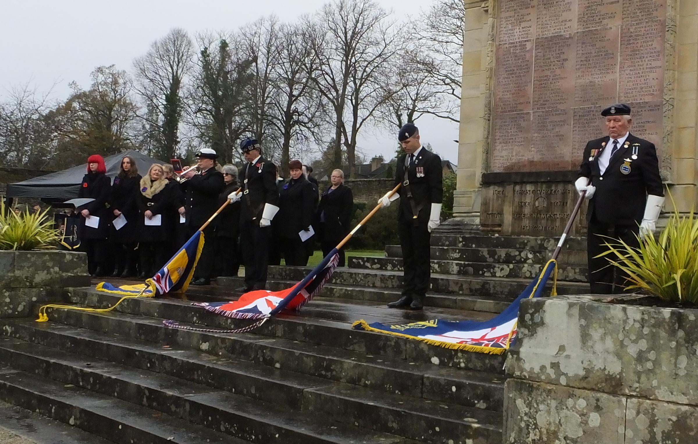 Helensburgh paused to remember the fallen at Hermitage Park