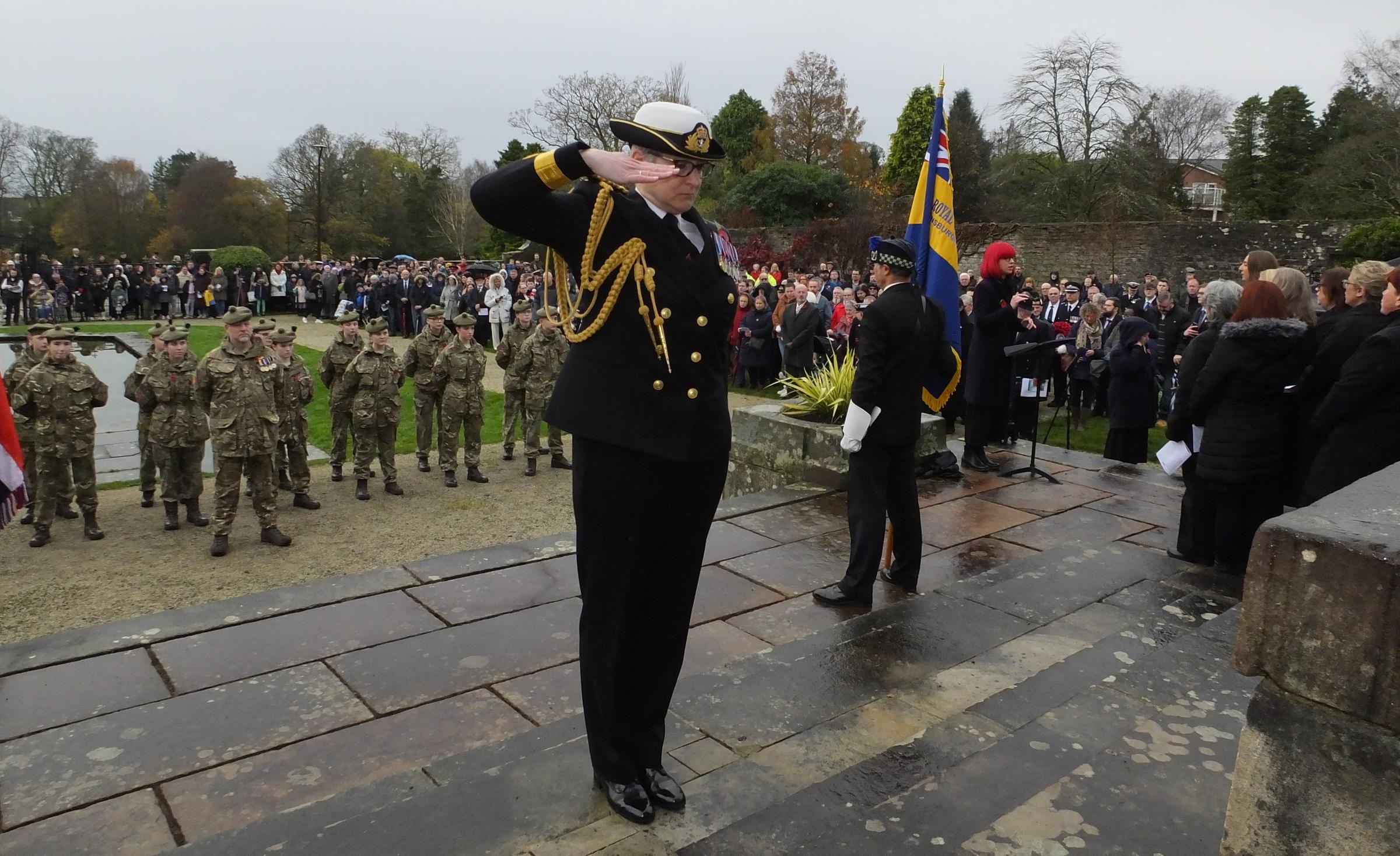 Helensburgh paused to remember the fallen at Hermitage Park