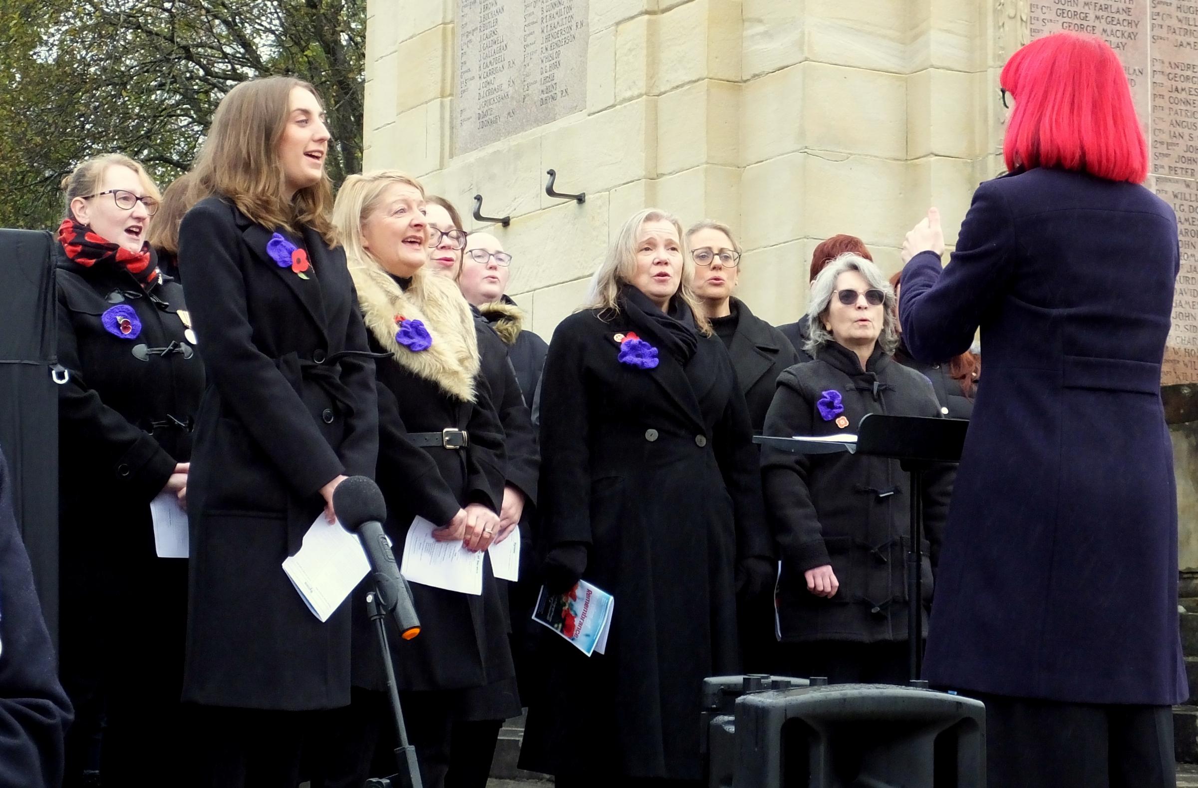 Helensburgh paused to remember the fallen at Hermitage Park