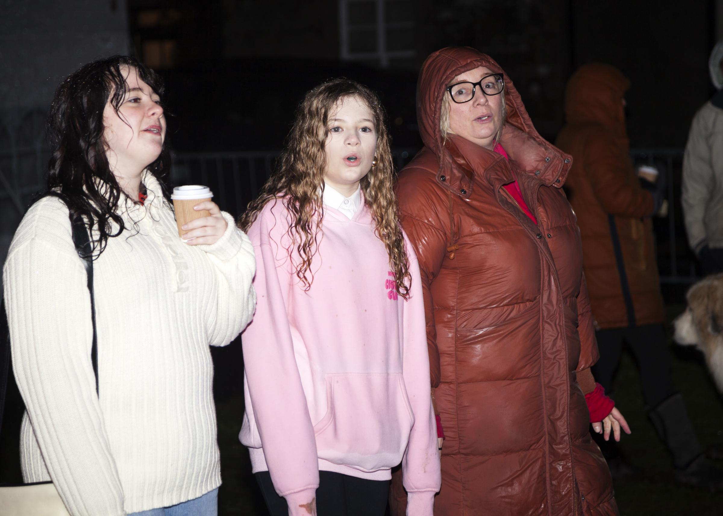 Singing along with the music at Rhu light switch on